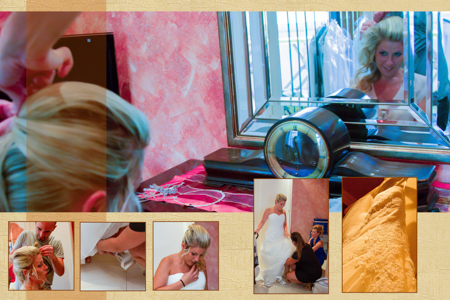 preparativi a casa della sposa