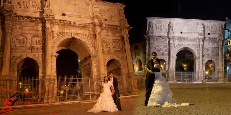 matrimonio a roma di notte