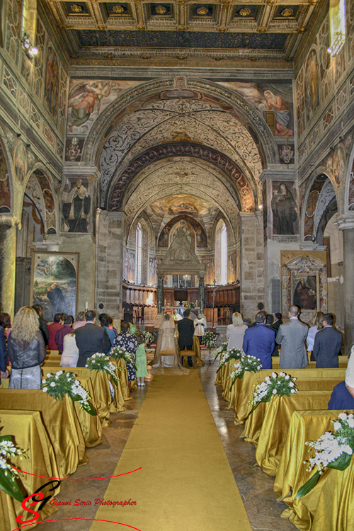 Fotografo matrimonio Rieti Abbazia di Farfa