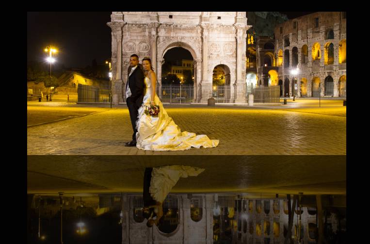 servizi fotografici matrimonio con notturno