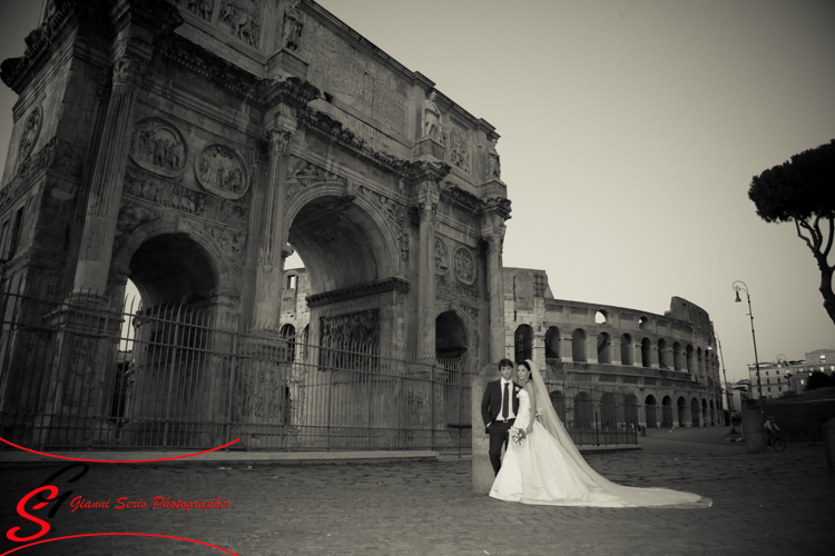 servizi fotografici di matrimonio al colosseo