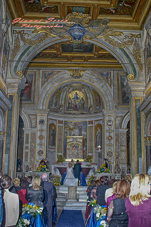 Fotografo matrimonio Chiesa San Bartolomeo Isola Tiberina Roma