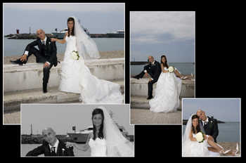 foto di matrimonio al mare