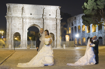 matrimonio di notte a roma