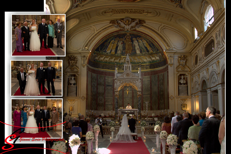 fotografo di matrimonio a roma chiesa santa cecilia in trastevere