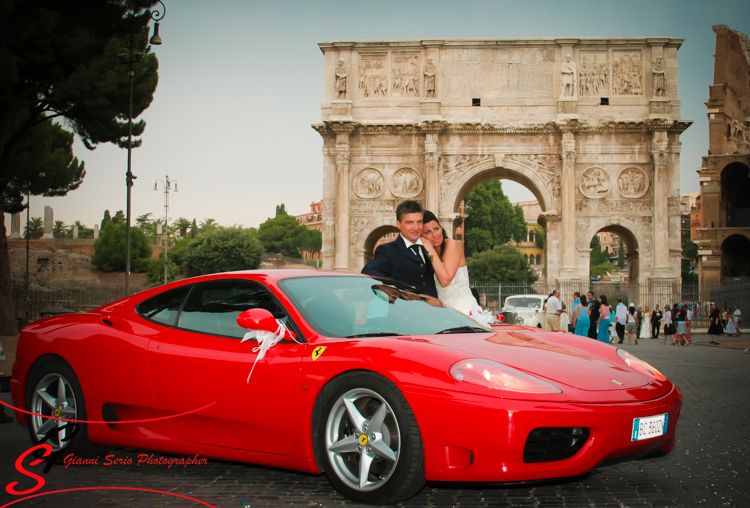 auto ferrari per matrimonio