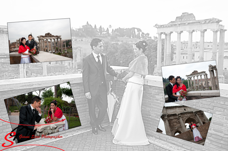 servizio fotografico di matrimonio a roma campidoglio sala rossa
