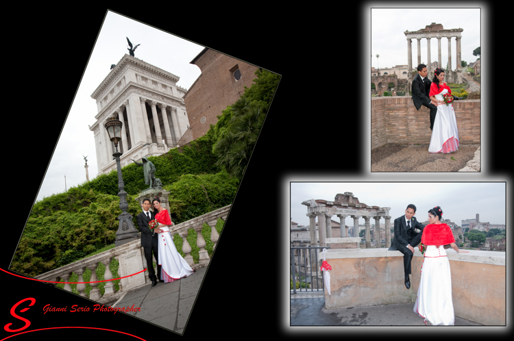 video e foto e foto per matrimonio a roma in campidoglio