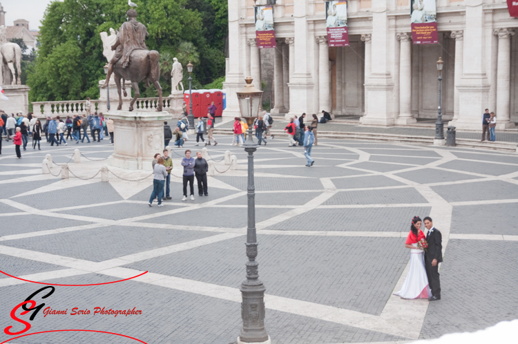 fotografo per matrimonio a roma nella sala rossa al campidoglio